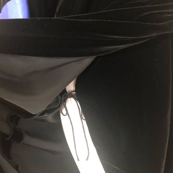 Flora Kung 80’s Velvet Wrap Dress - Picture 7 of 8